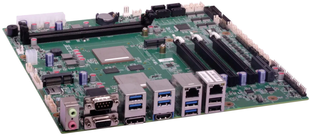 搭載飛騰D2000(八核)處理器的MATX-6555GC嵌入式主板